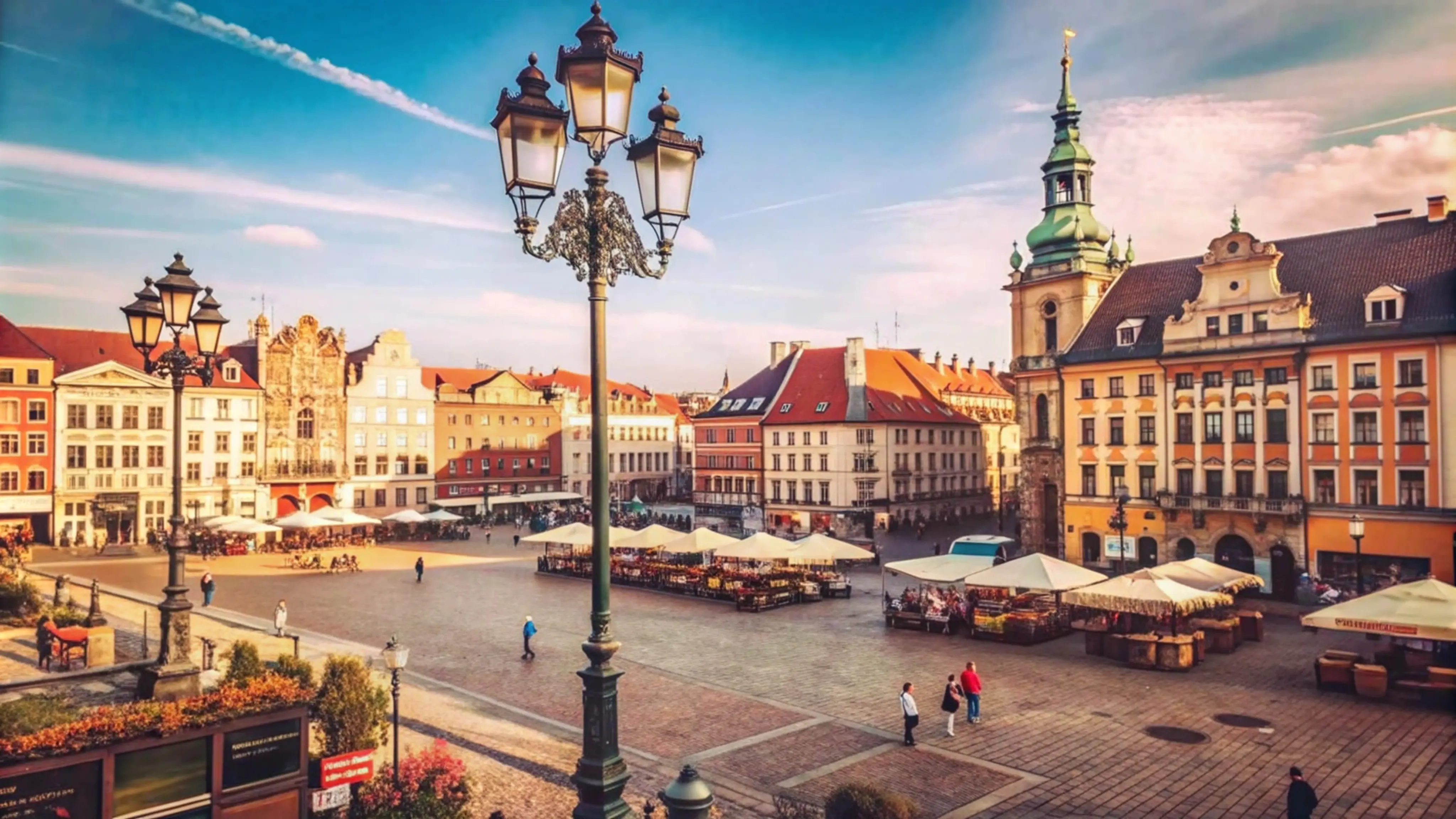 City square in Poland
